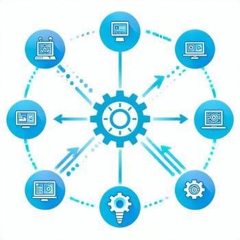 Consider incorporating an image or icon that visually illustrates the concept of interconnected workflows or robotic process automation This could include a dynamic graphic featuring interlinked gears or arrows to symbolize the seamless flow of proce-1